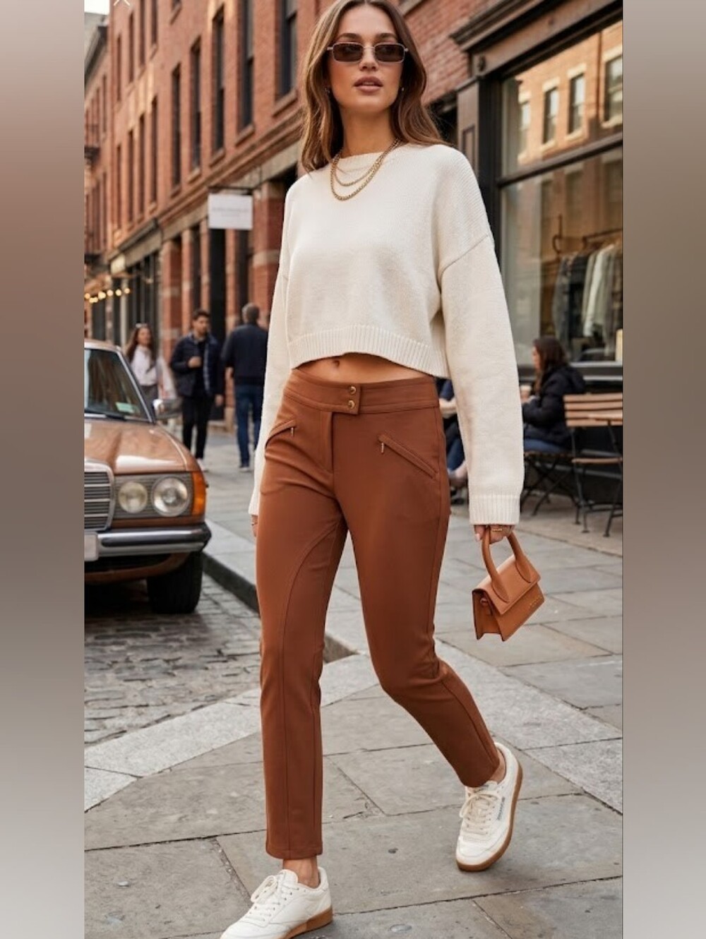 ROSS Mayer tan trousers size 6